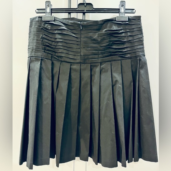 Robert Rodriguez Skirt sz 8 Black Drop Waist Twisted Pleat - Picture 5 of 8